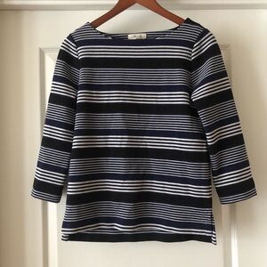 Madewell Navy and White Stripe Sweater